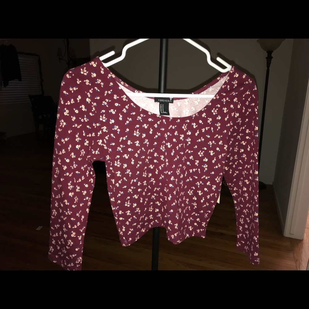 Forever 21 Floral Crop Top